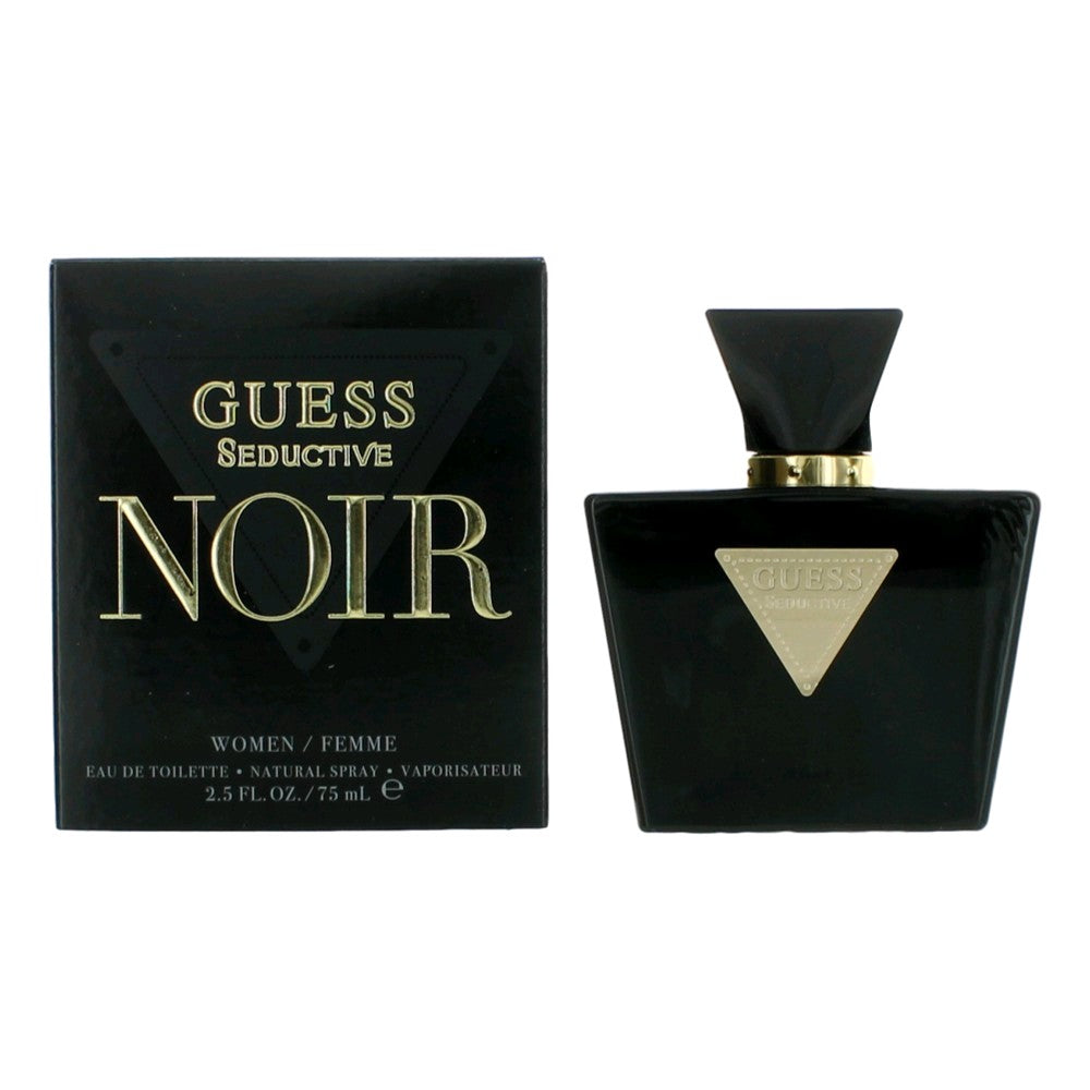 Bottle of Guess Seductive Noir by Guess, 2.5 oz Eau De Toilette Spray for Women